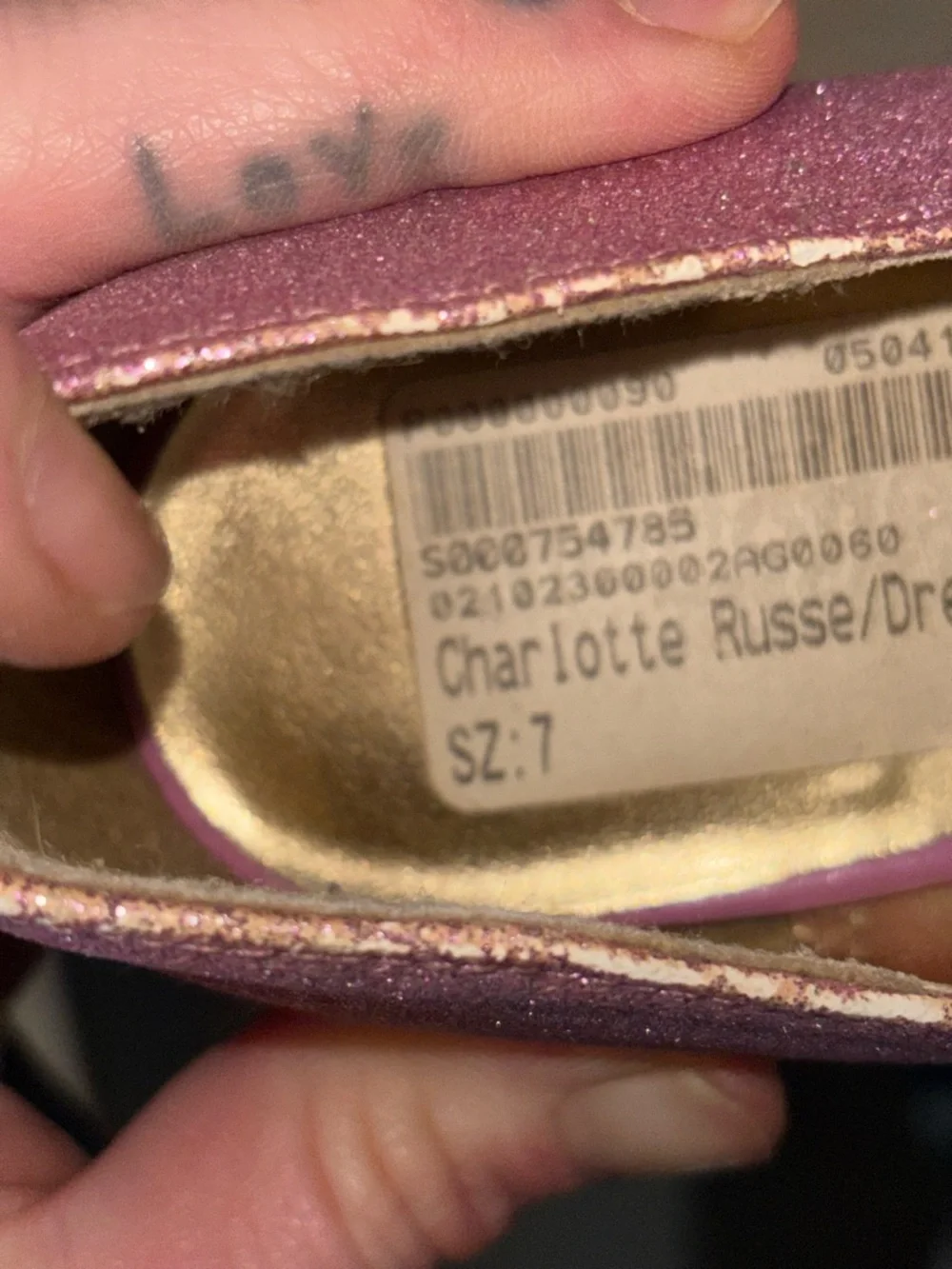 Charlotte Russe Pink Glitter High Heels - Picture 8 of 8